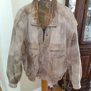 Vintage Leather Jacket for Men, Made in Europe, Size - XL